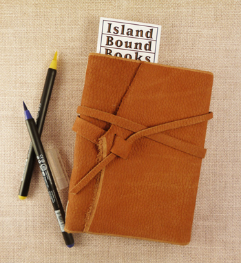 SJS-B Handmade Russet Leather Journal - Click Image to Close